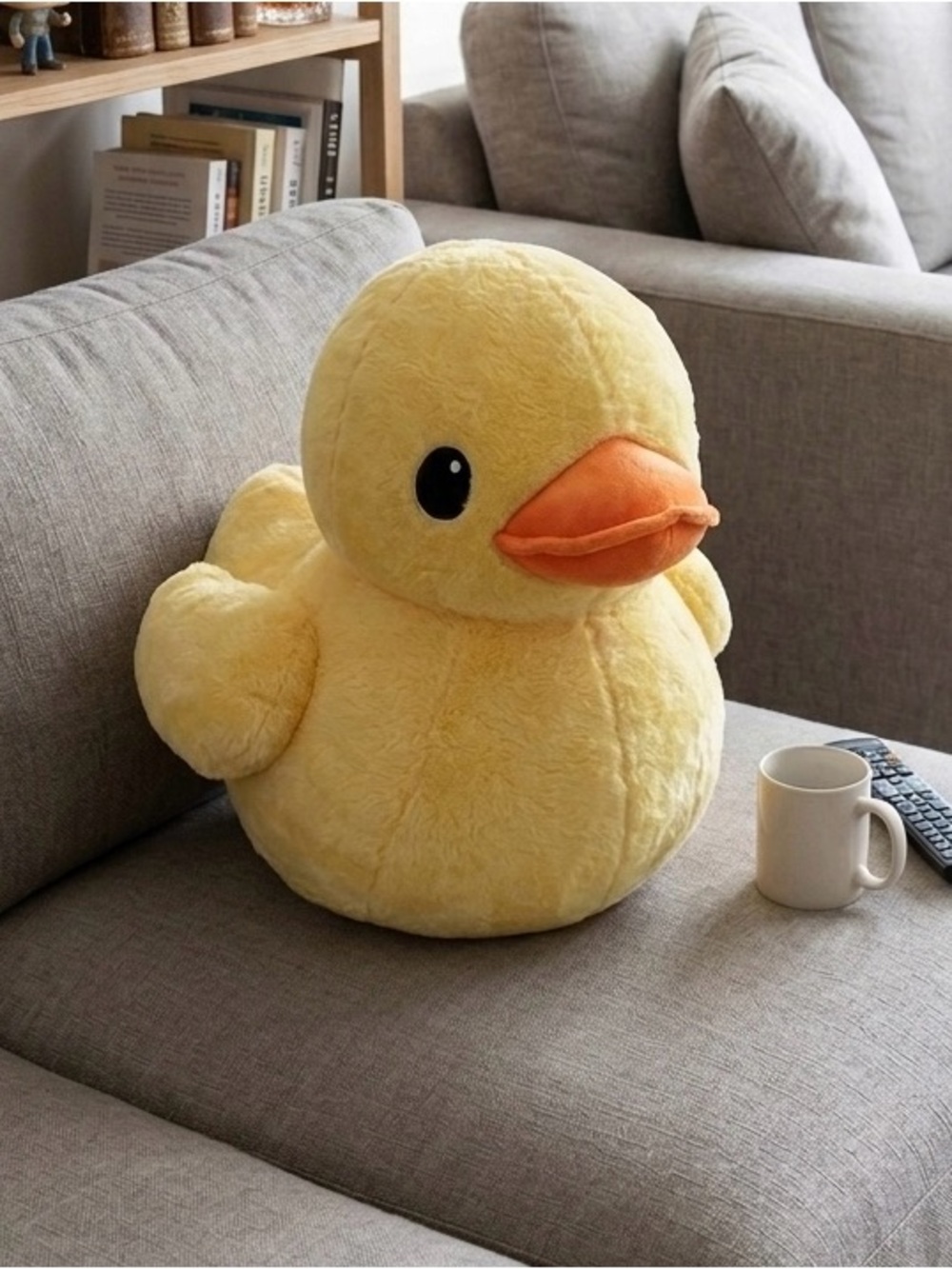 Large 12” Giant Rubber Ducky Yellow Plush Toronto Waterfront Souvenir